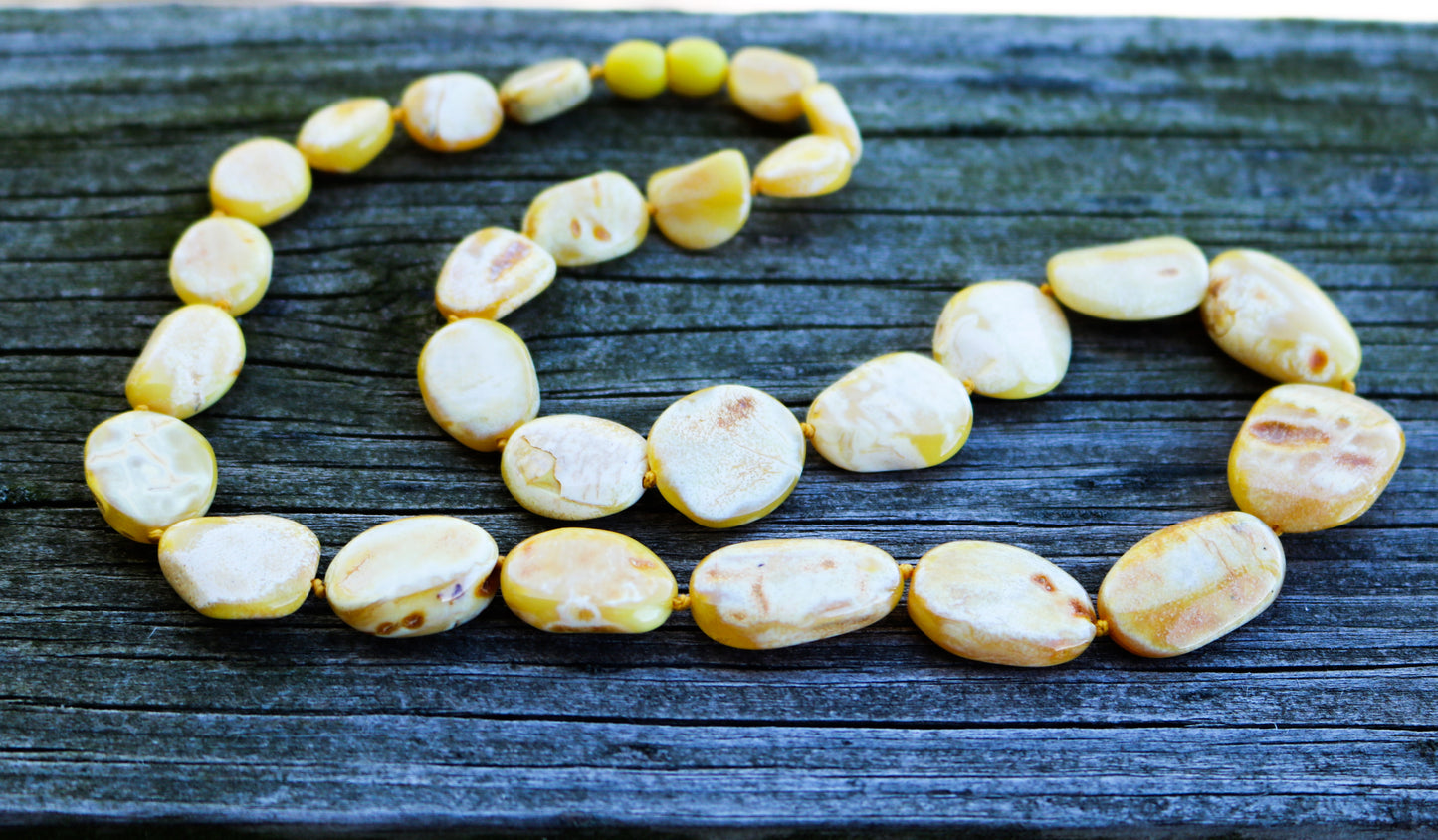 Baltic Amber Butterscotch Choker Natural Untreated Raw Unisex Jewelry 22" 24.4 gram