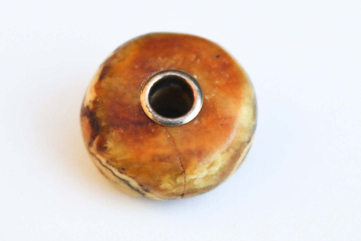 Baltic Amber Charm Bead Raw Butterscotch Natural Untreated 0.8"