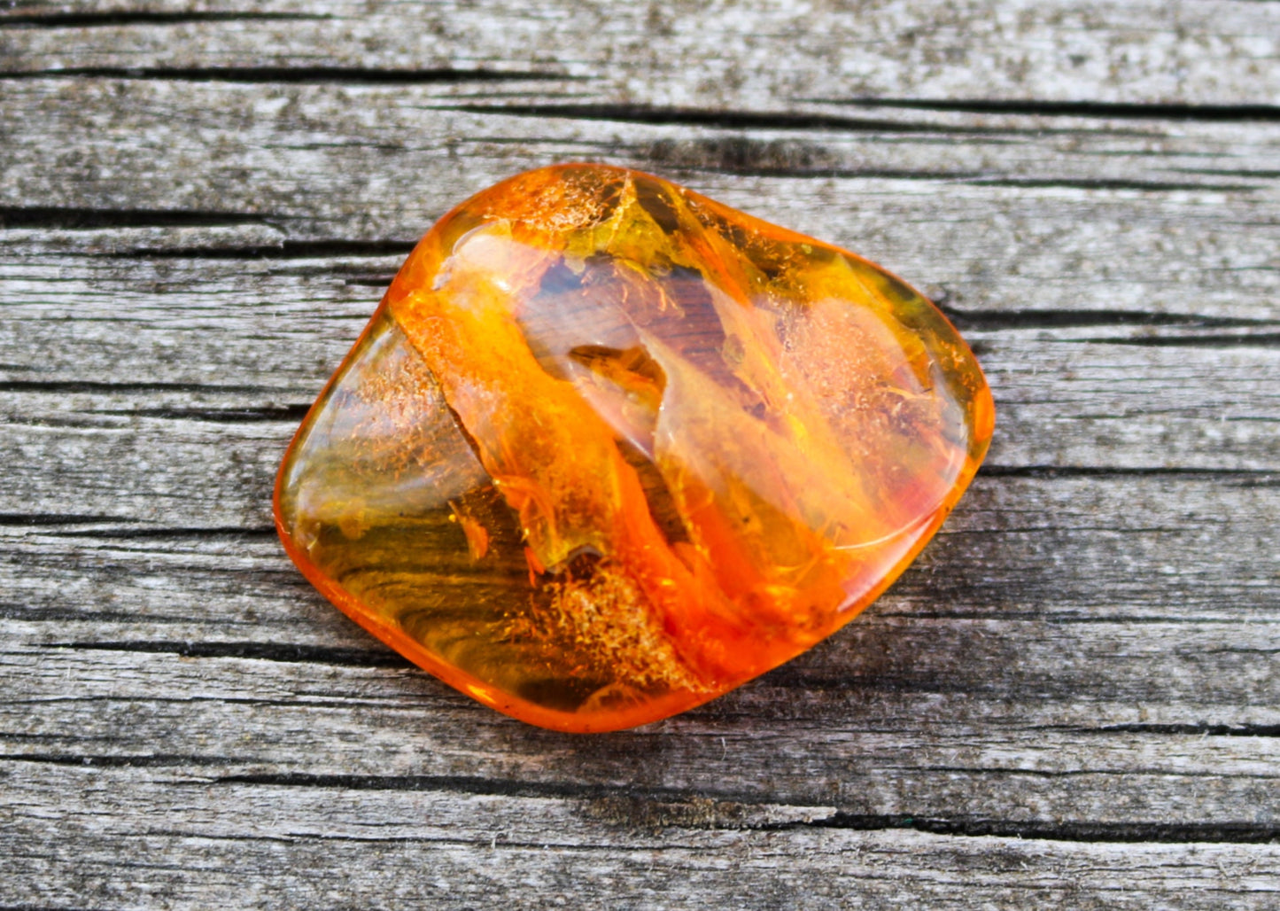 Baltic Amber Chunk Nugget Honey With Fossil Insect Inclusions 5.1 gram