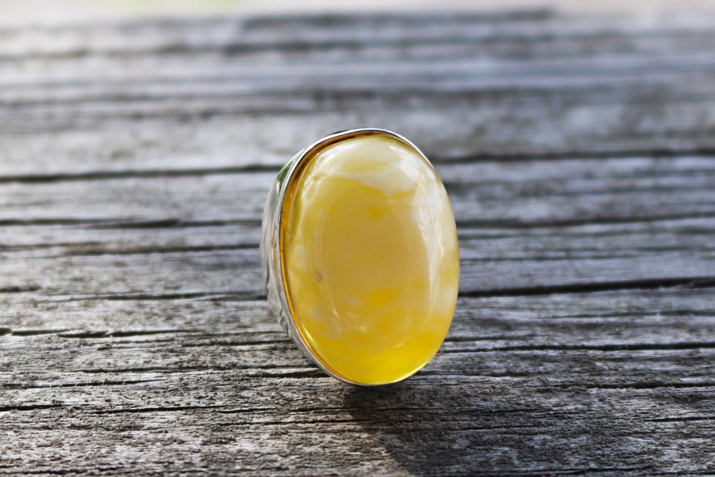 Baltic Amber Butterscotch Ring Oval Adjustable Untreated Natural Jewelry 925 Silver 13.3 gram