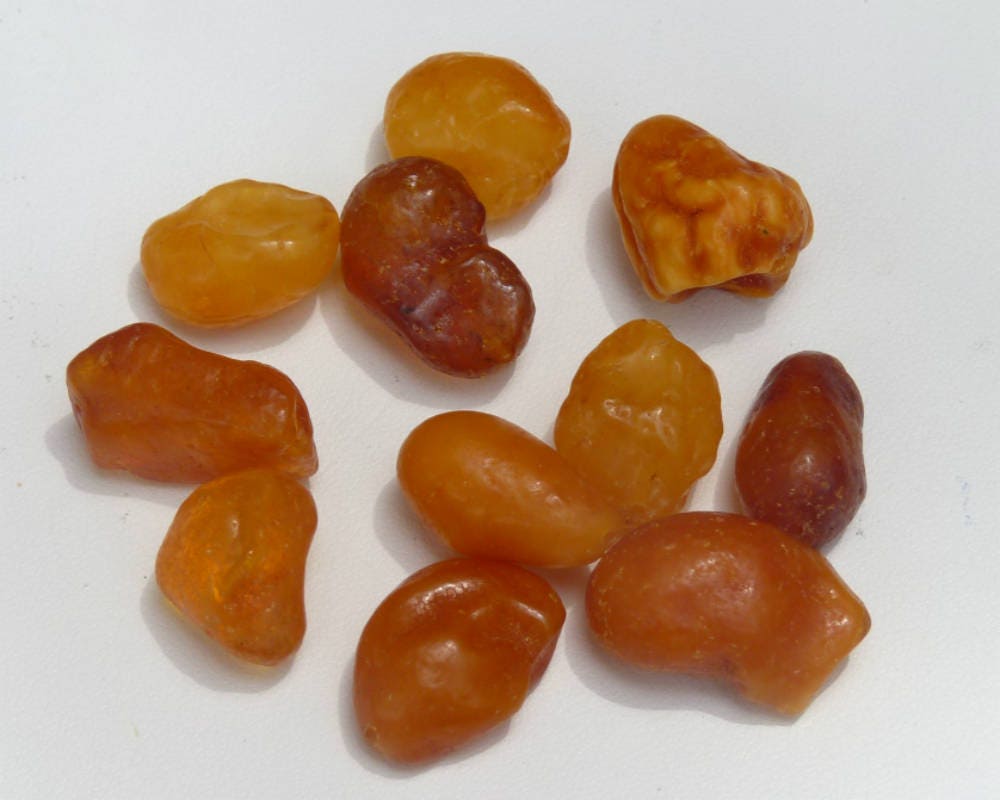 Raw Baltic Amber Drops Nodules Loose Natural Untreated 14.4 gram