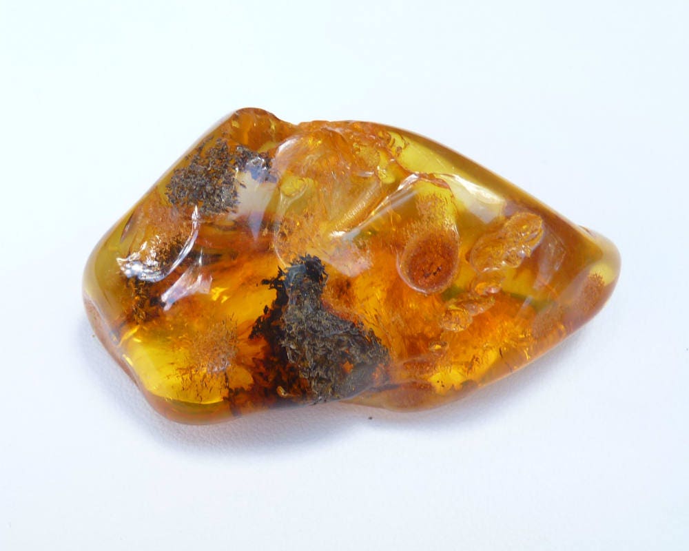 Baltic Amber Honey Chunk Nugget With Debris Natural Healing Inclusions 20.5 gram