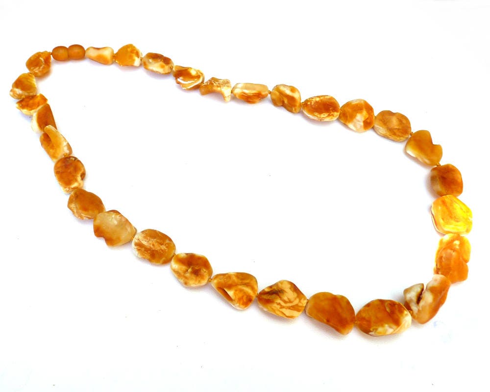 Raw chunky 2024 butterscotch Baltic Amber Necklace