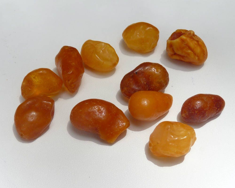 Raw Baltic Amber Drops Nodules Loose Natural Untreated 14.4 gram