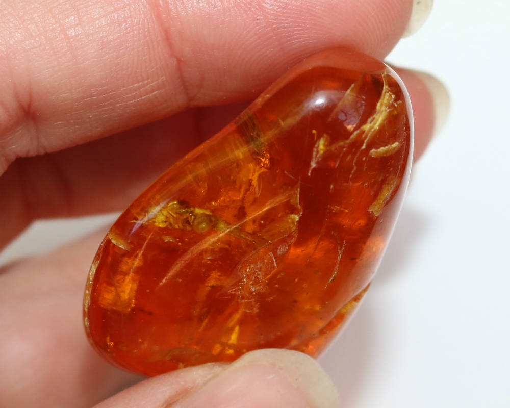 Baltic Amber Chunk Nugget Inclusions Insect Natural Honey Polished 15.4 gram