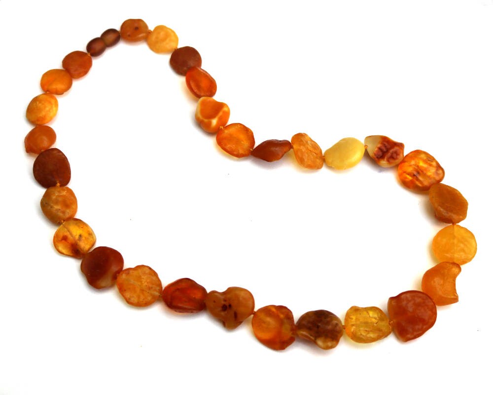 Baltic Amber Necklace Nodules Drops Natural Untreated Healing Caramel Jewelry 20" 32.7 gram