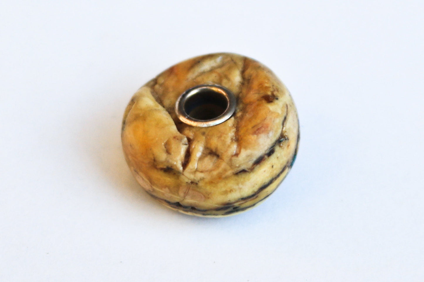 Baltic Amber Charm Bead Raw  Butterscotch Natural Untreated 0.8"