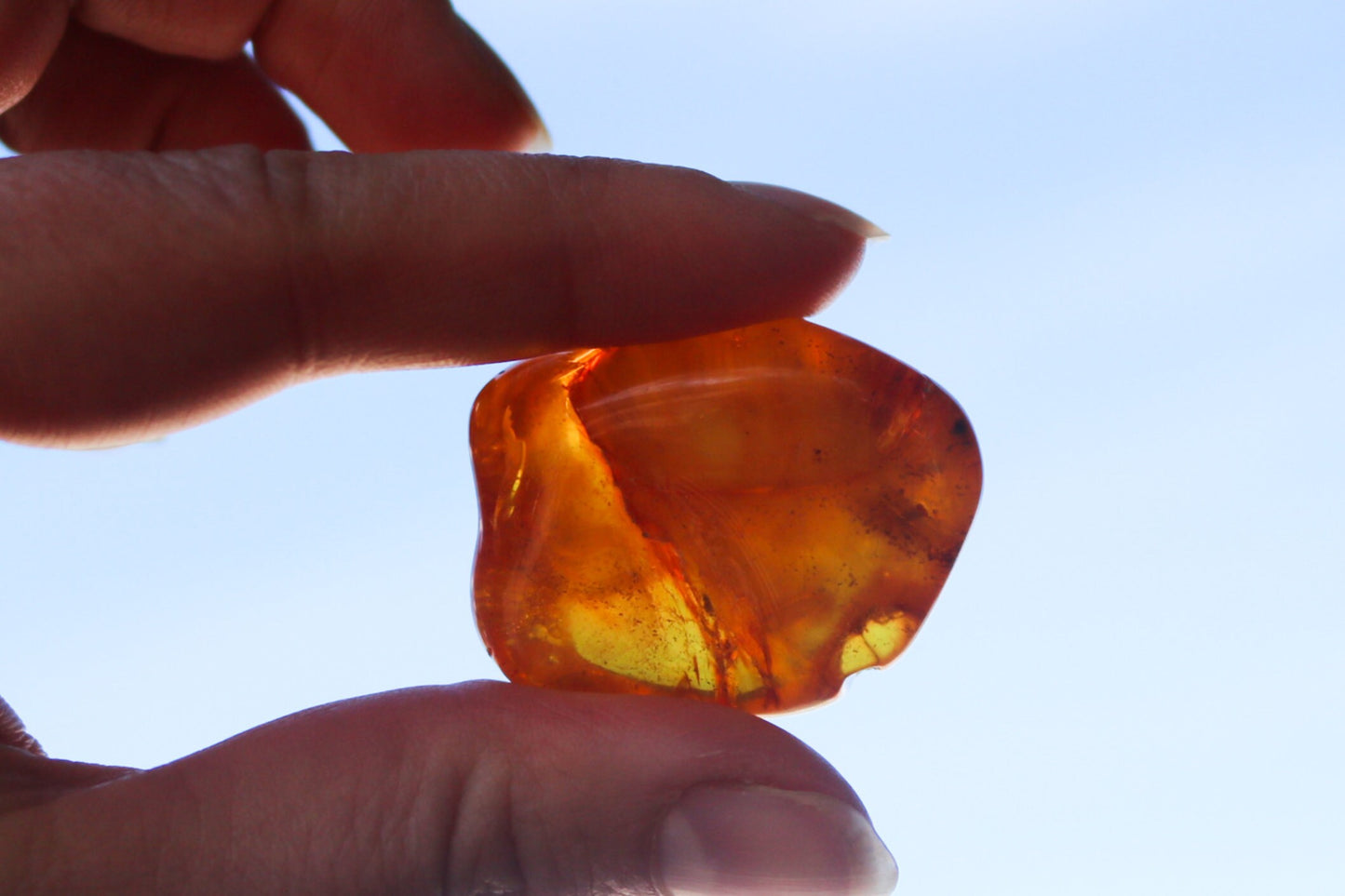 Baltic Amber Nugget Chunk Honey Cloudy Natural Polished Untreated 14.3 gram