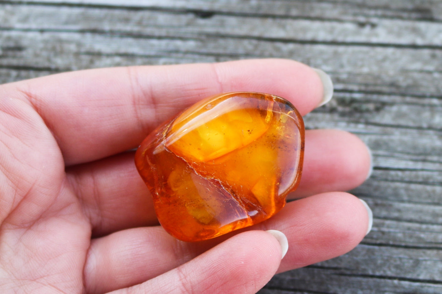 Baltic Amber Nugget Chunk Honey Cloudy Natural Polished Untreated 14.3 gram