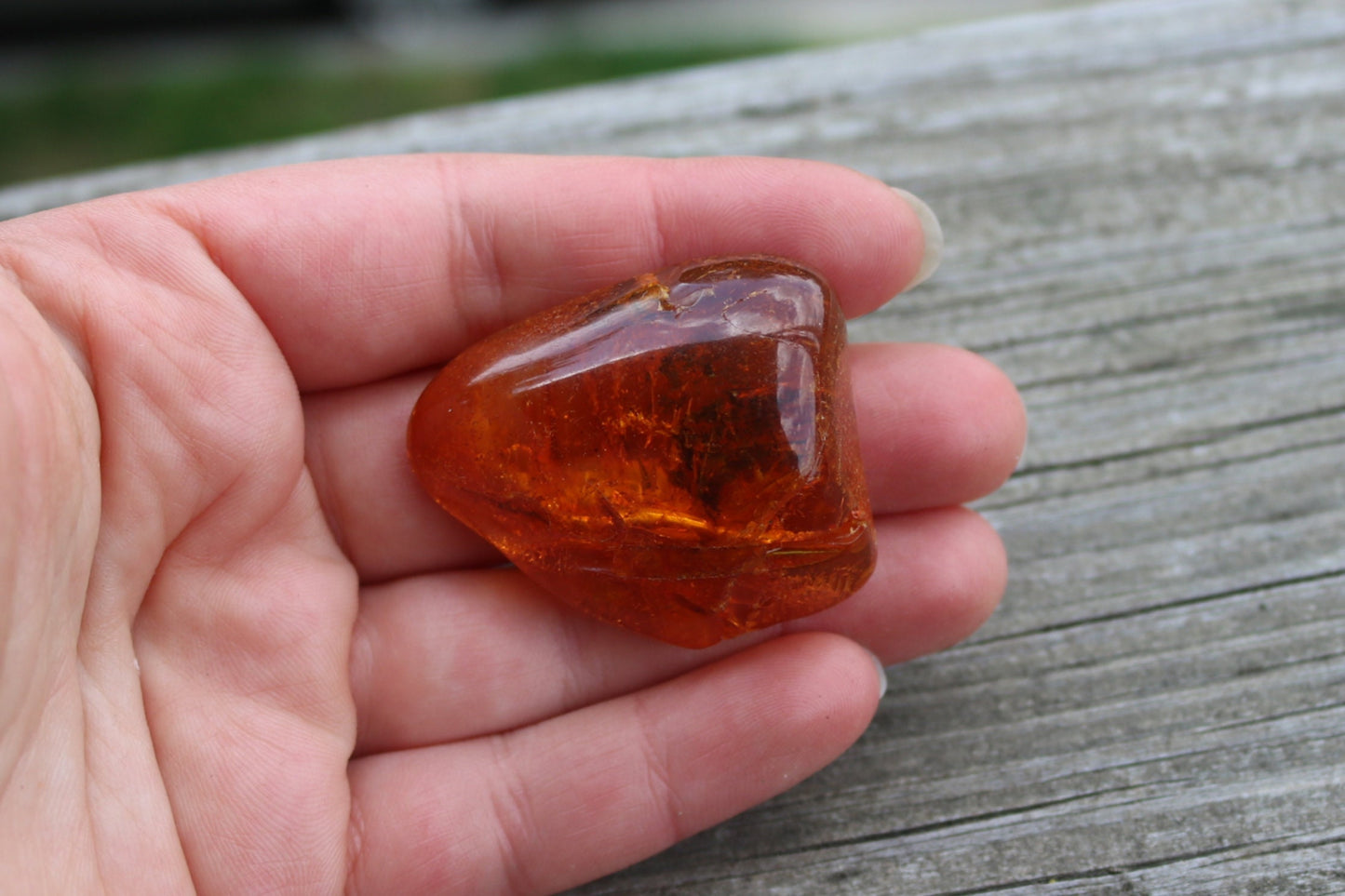 Baltic Amber Chunk Nugget Honey With Natural Fossil Inclusions 13.8 gram