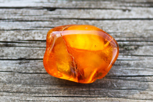 Baltic Amber Nugget Chunk Honey Cloudy Natural Polished Untreated 14.3 gram