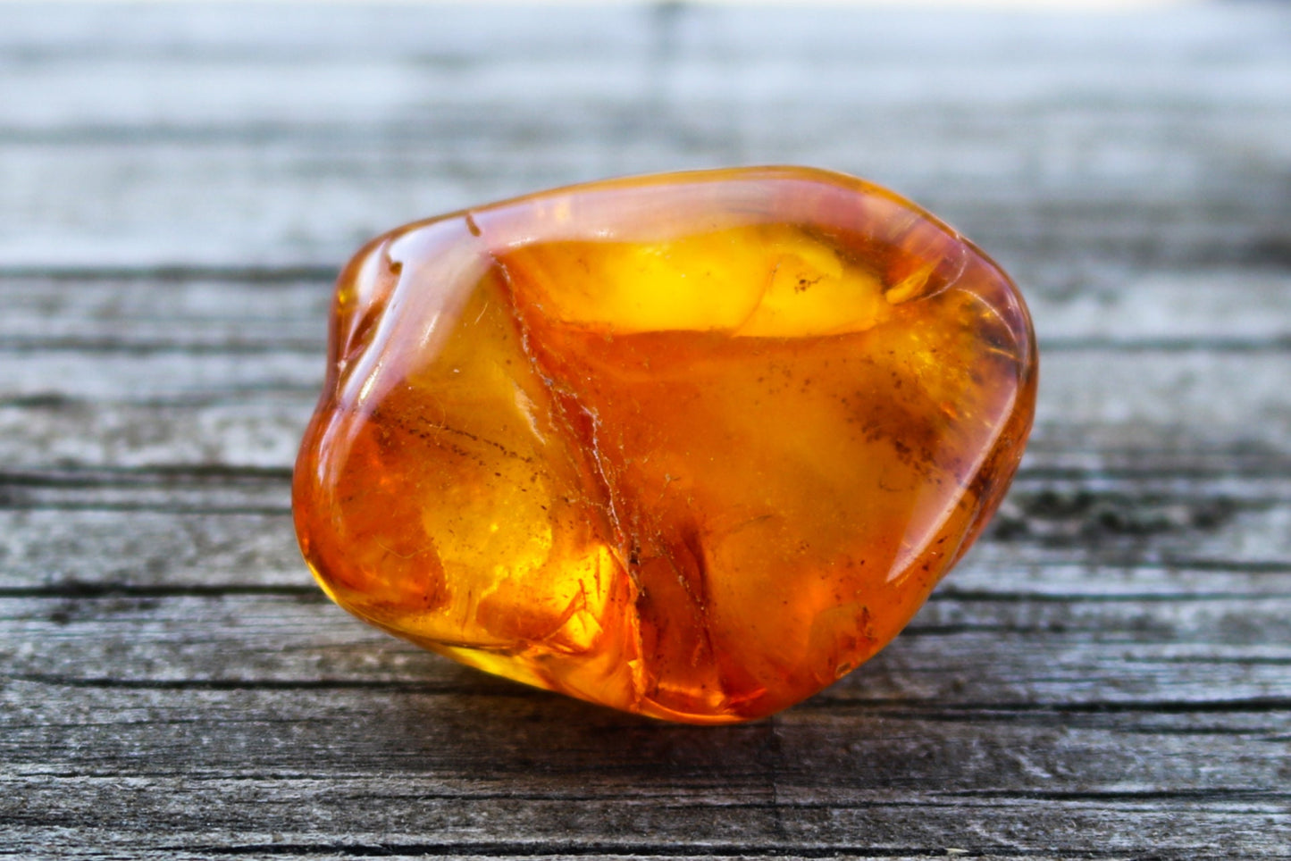 Baltic Amber Nugget Chunk Honey Cloudy Natural Polished Untreated 14.3 gram