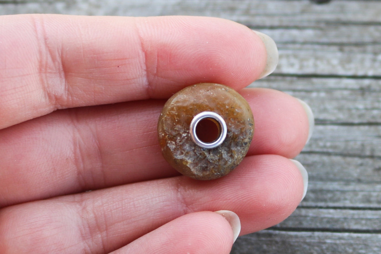 Baltic Amber Charm Bead Raw  Natural Untreated 0.74"