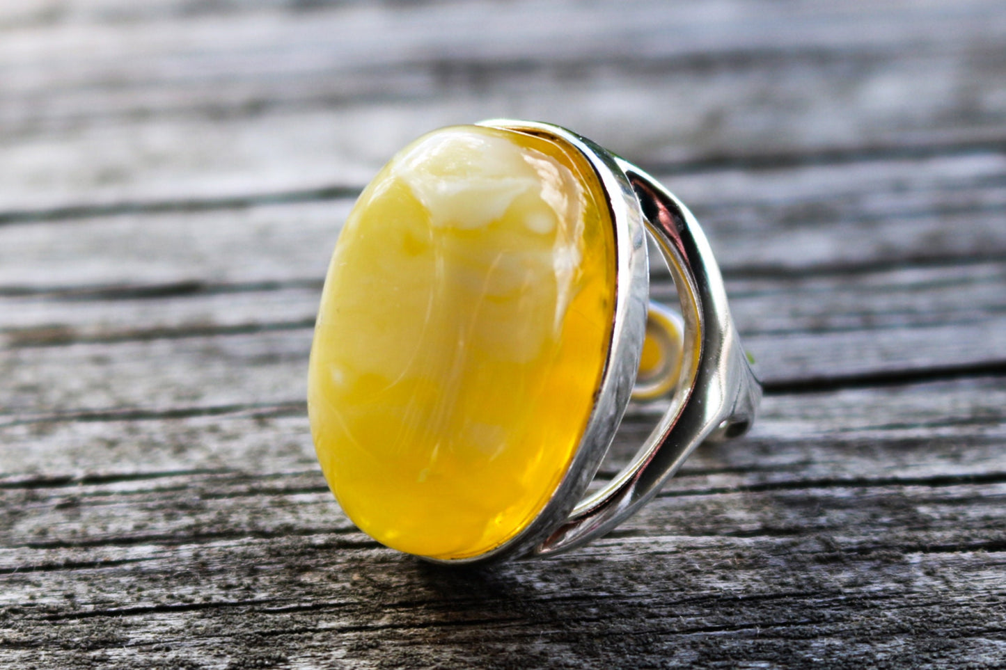 Baltic Amber Butterscotch Ring Oval Adjustable Untreated Natural Jewelry 925 Silver 13.3 gram