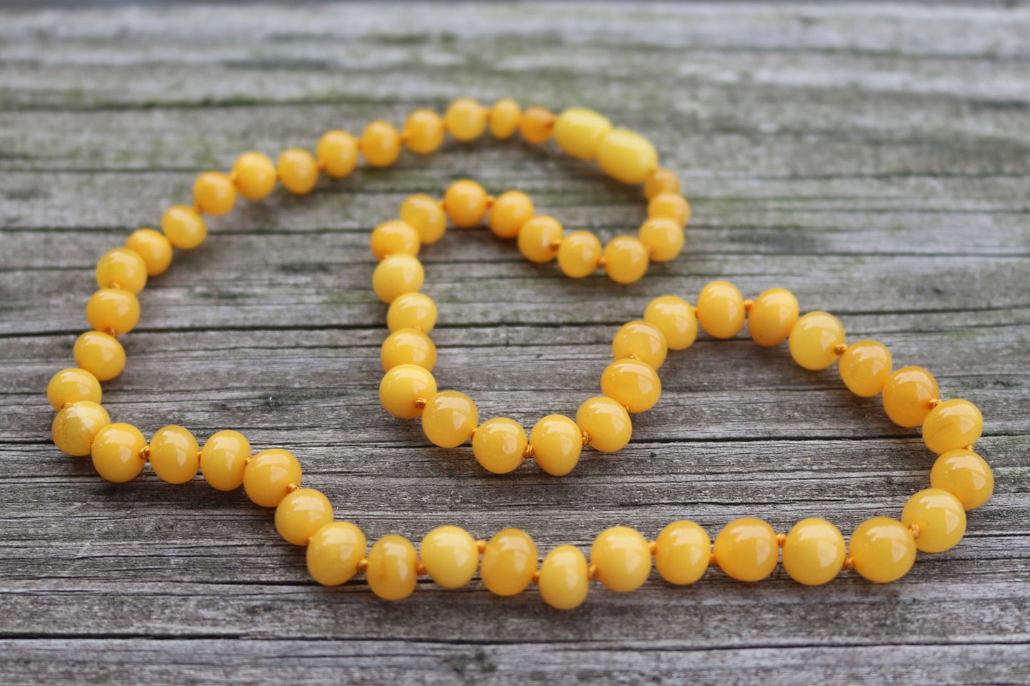 Baltic Amber Jewelry Antique Butterscotch Necklace Baroque Beads Yolk 17.5" 11.5 gram