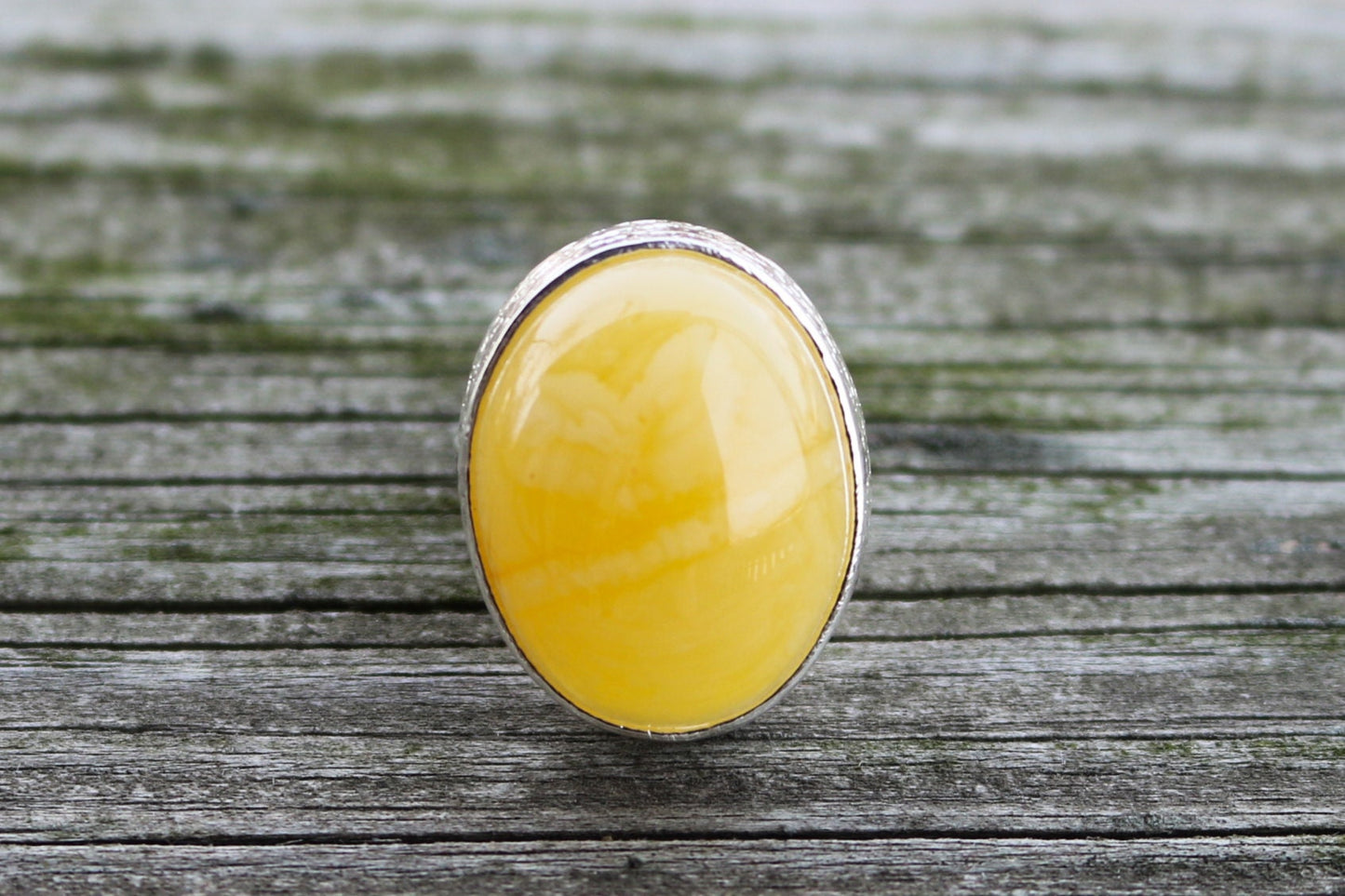 Baltic Amber Ring Butterscotch Adjustable Natural Untreated Yellow Jewelry 925 Silver 12.3 gram 925 Silver