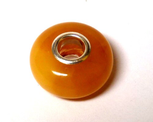 Baltic Amber Charm Bead Caramel Antique Butterscotch for charm bracelet