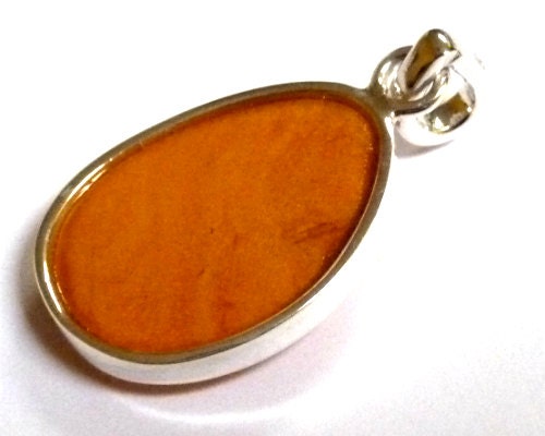 Baltic Amber Pendant Antique Butterscotch Unisex Drop Yolk 1.57" 6.5 gram