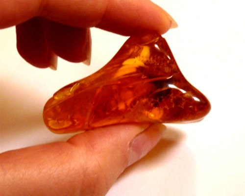 Baltic Amber Nugget with Fossil Insect Natural Honey 15.5 gram