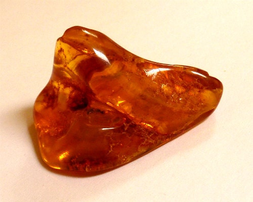 Baltic Amber Nugget with Fossil Insect Natural Honey 15.5 gram